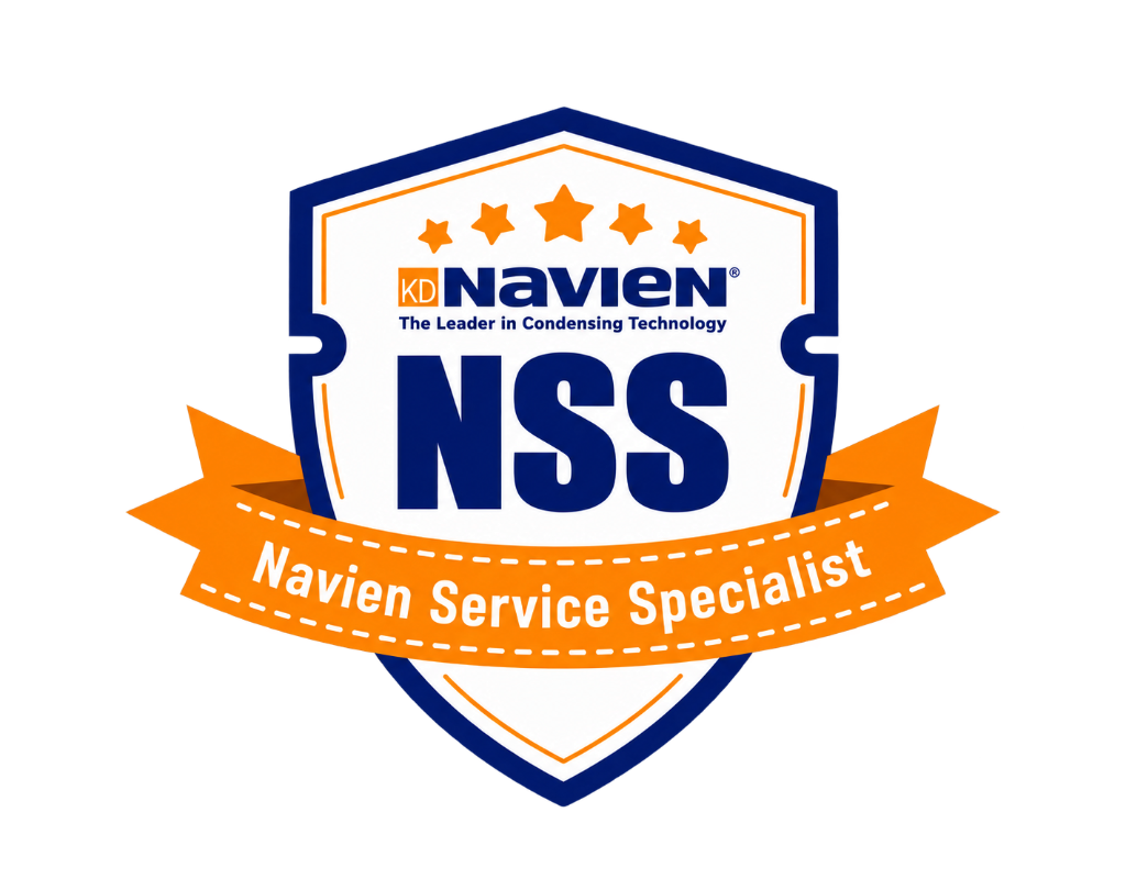 Navien Service Specialist certified badge