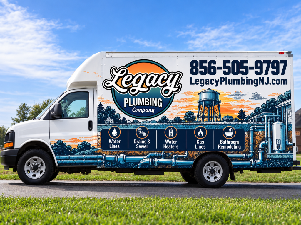 Legacy Plumbing service truck — South Jersey