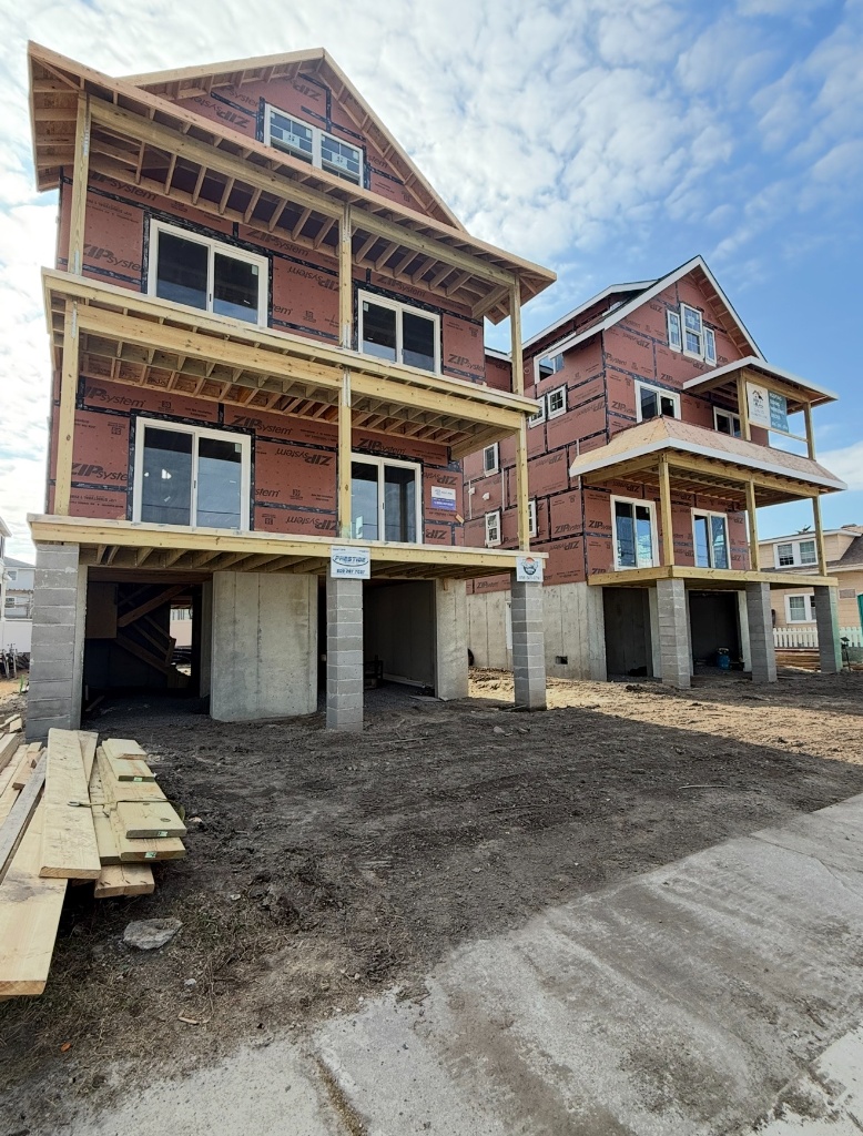 Two new construction buildings — Legacy Plumbing job site