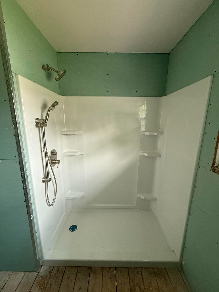 Shower unit installation
